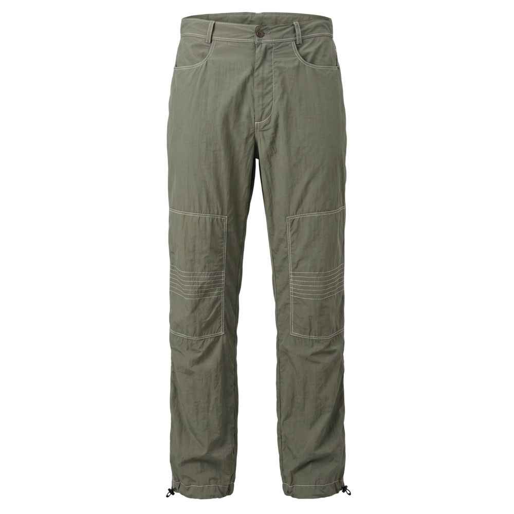 Green Fabric Men Pant