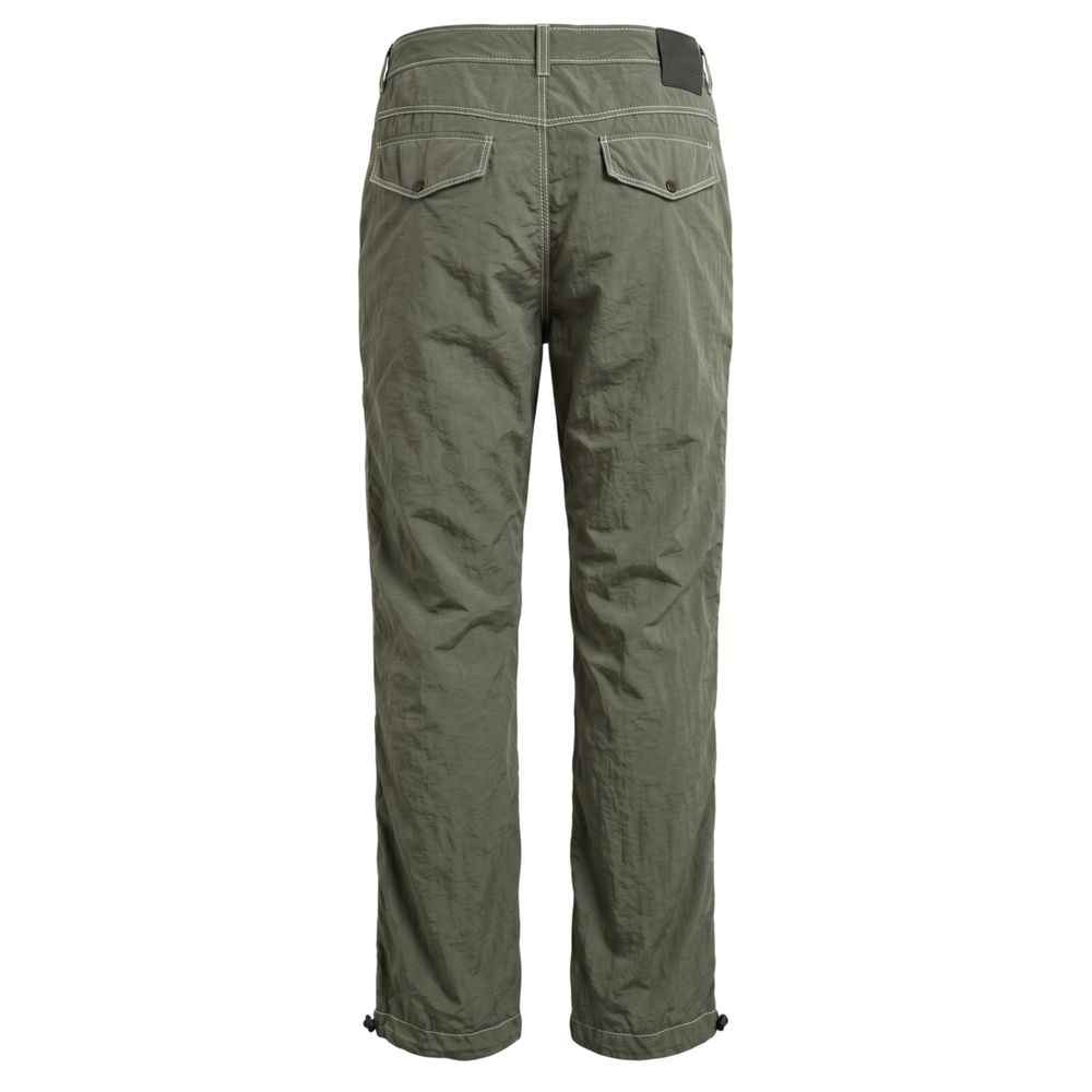 Green Fabric Men Pant