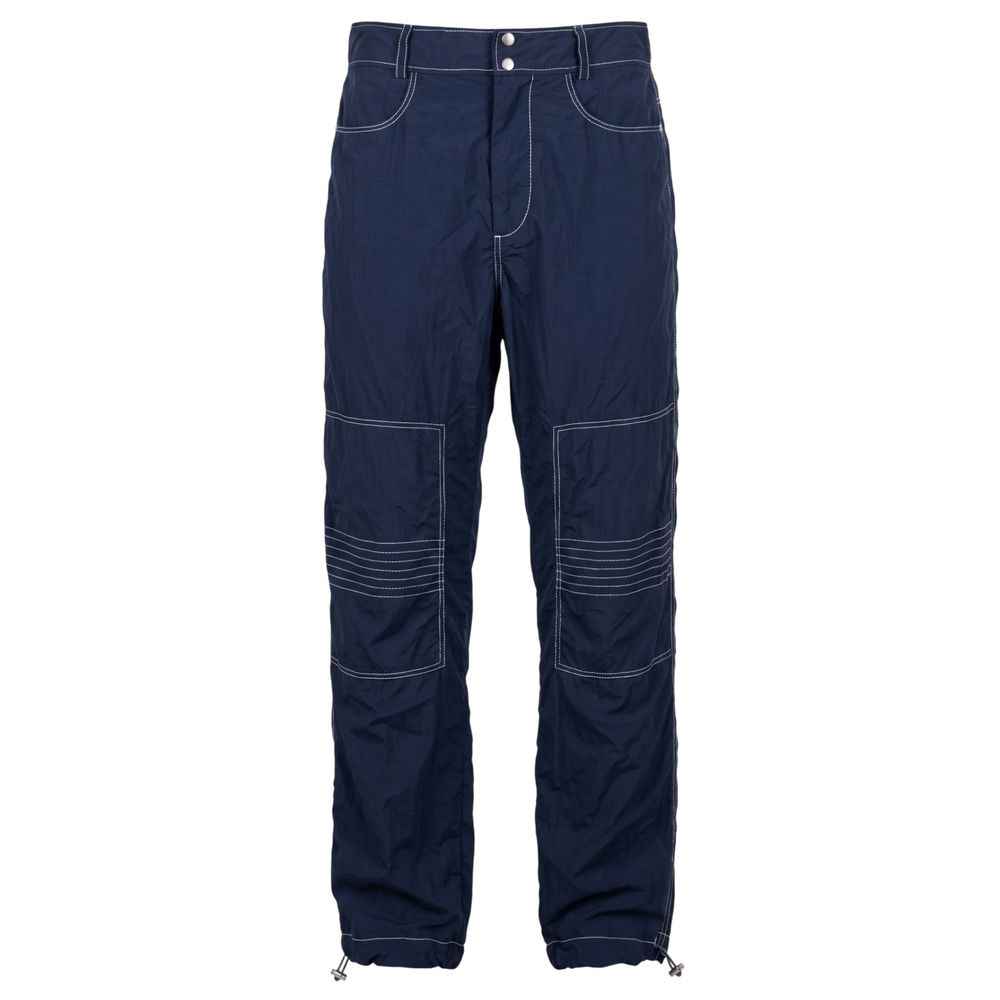 Blue Polyamide Men Pants