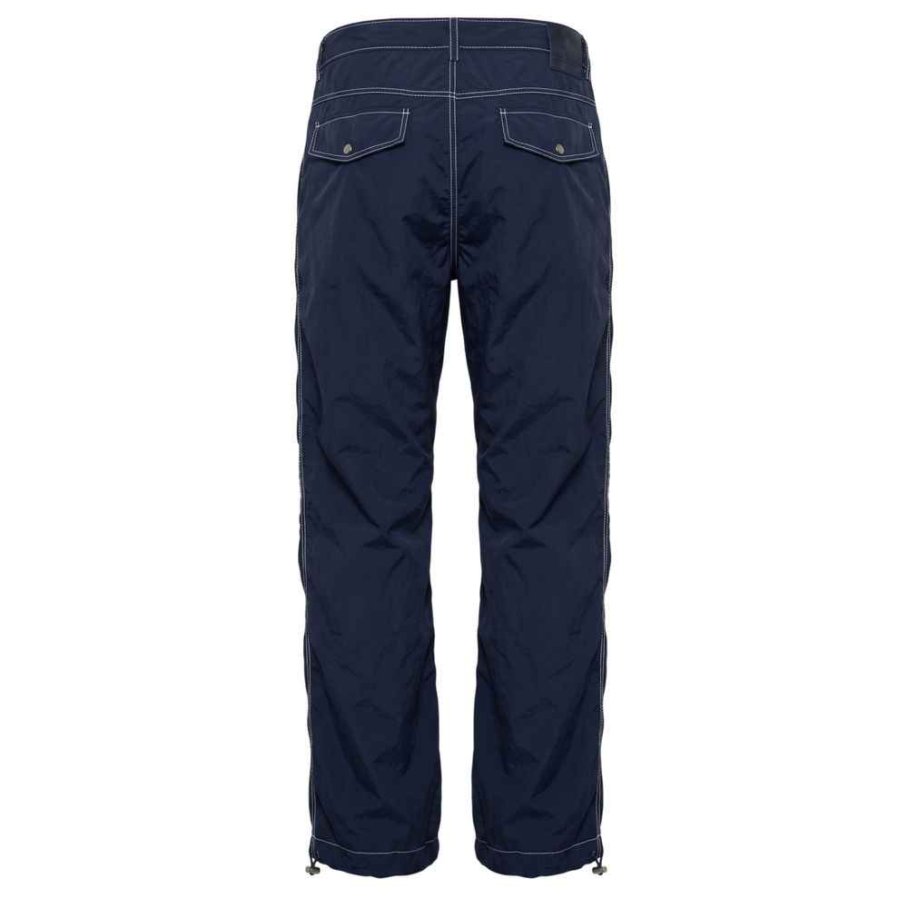 Blue Polyamide Men Pants