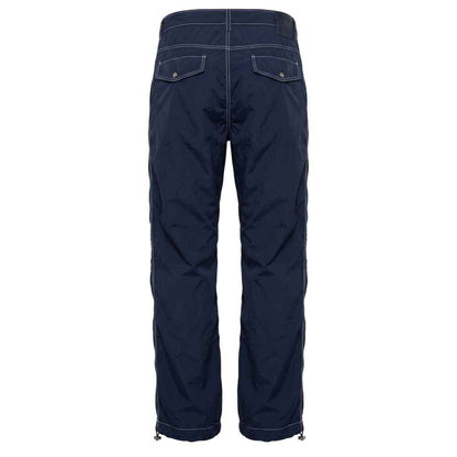 Blue Polyamide Men Pants