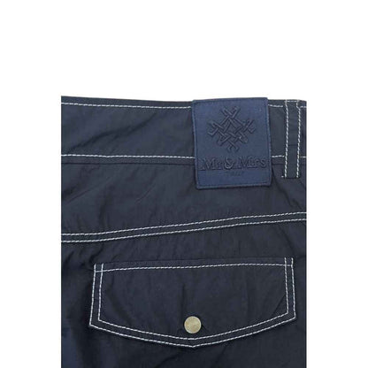 Blue Polyamide Men Pants