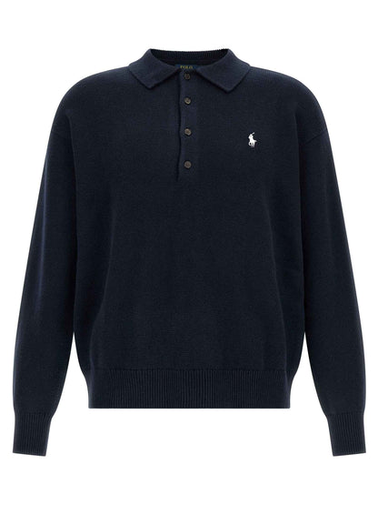 Blue Cotton Cardigan