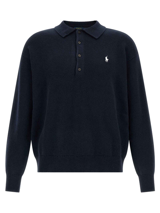 Blue Cotton Cardigan