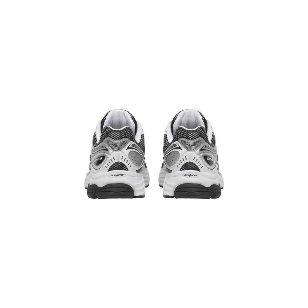 Black And White Synthetic Athletic Sneakers