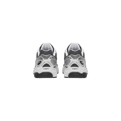 Black And White Synthetic Athletic Sneakers