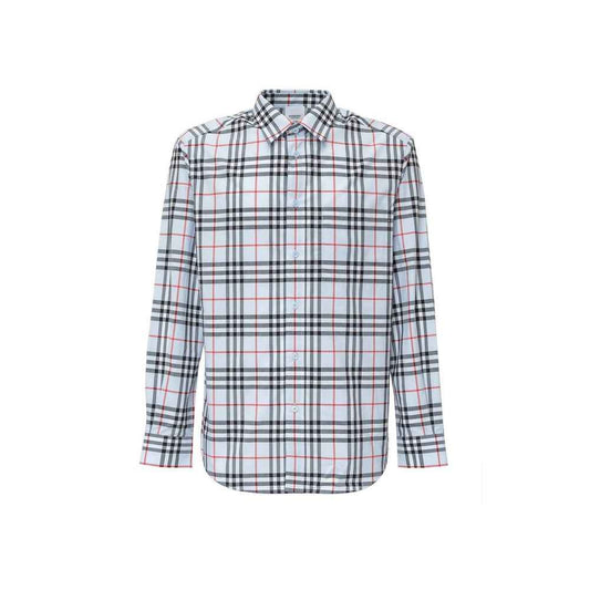 Blue Cotton Dress Shirt