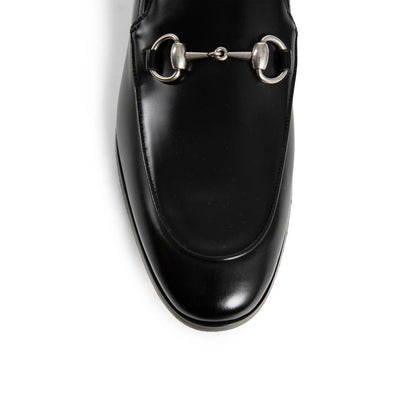 Black Calfskin Slip-On Loafers