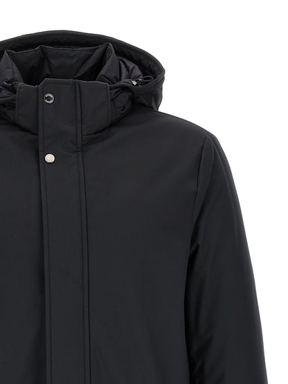 Blue Wool Parka