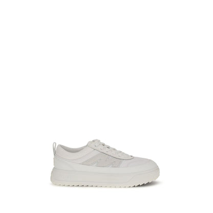 White Calf Leather Bos Taurus Athletic Sneakers