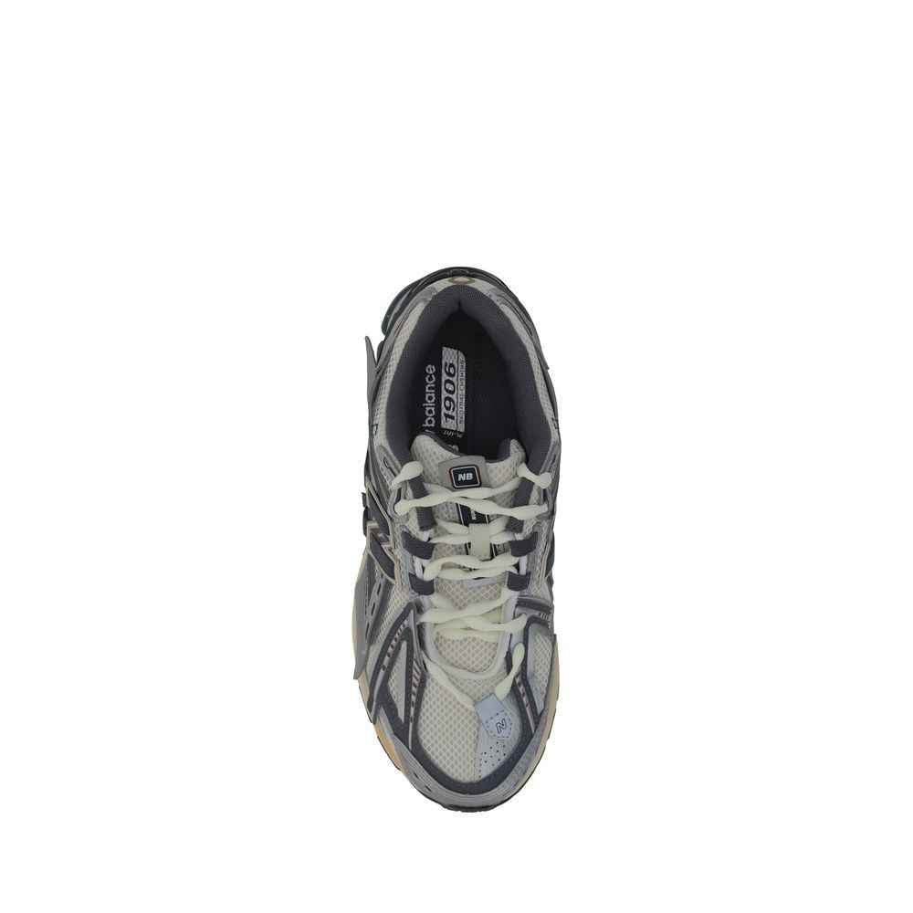 Silver Fabric Athletic Sneakers
