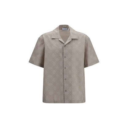 Beige Cotton Pattern Shirt