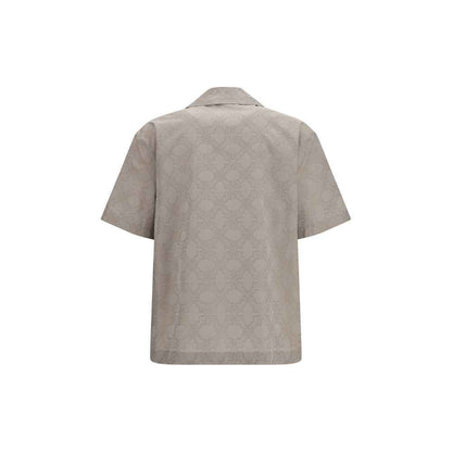 Beige Cotton Pattern Shirt