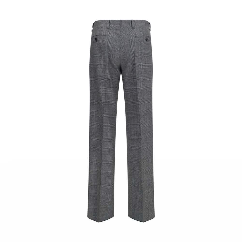 Gray Polyester Dress Pants
