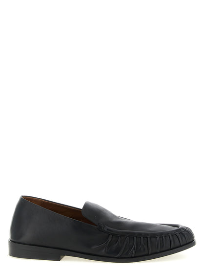 Black Calfskin Slip-On Loafers