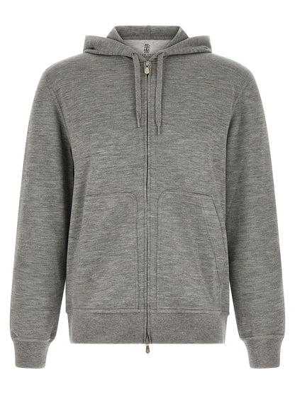 Gray Cashmere Sweatshirt