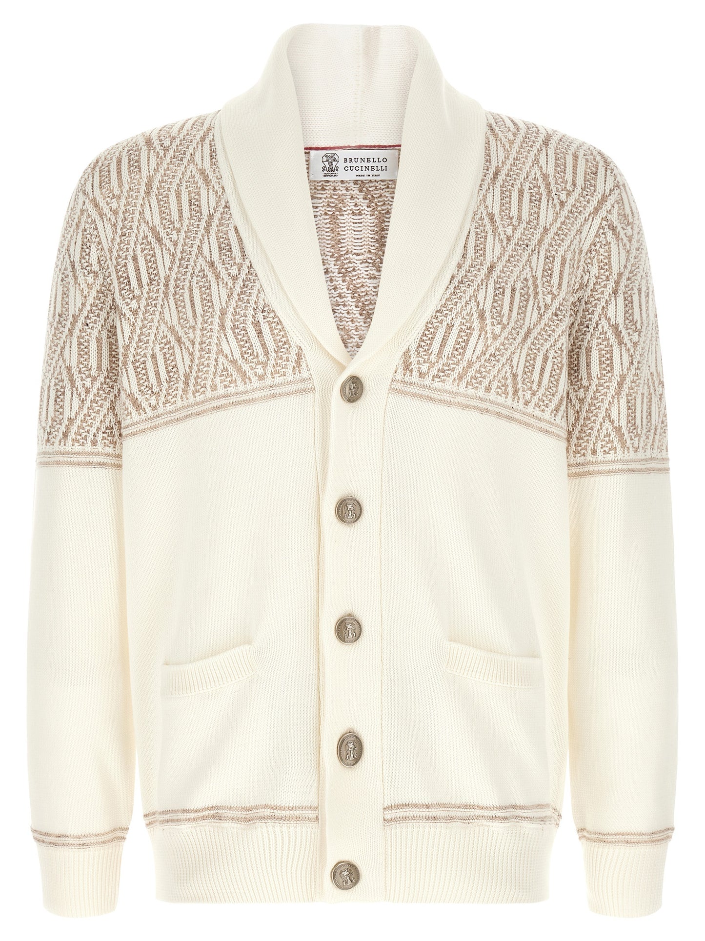 Beige Cotton Cardigan