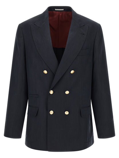 Blue Silk Blazer
