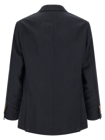 Blue Silk Blazer