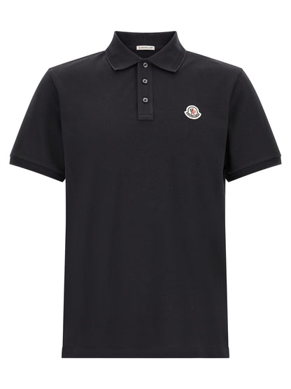 Blue Cotton Polo Shirt