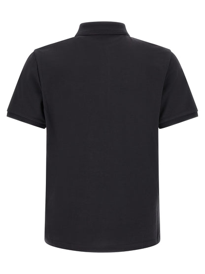 Blue Cotton Polo Shirt