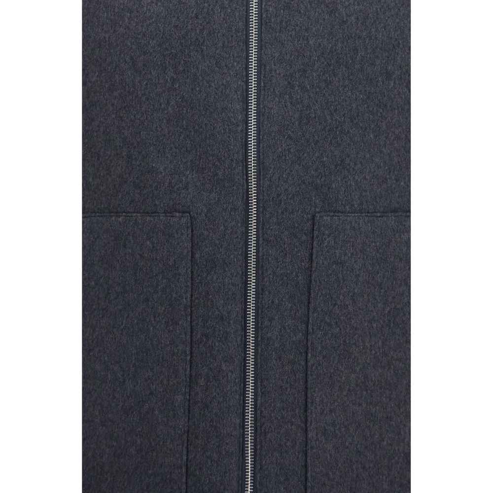 Gray Wool Oves Aries Sleeveless Jacket