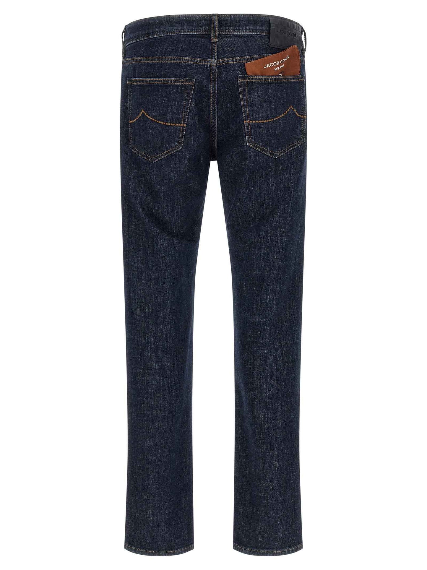 Blue Cotton Slim Fit Jeans