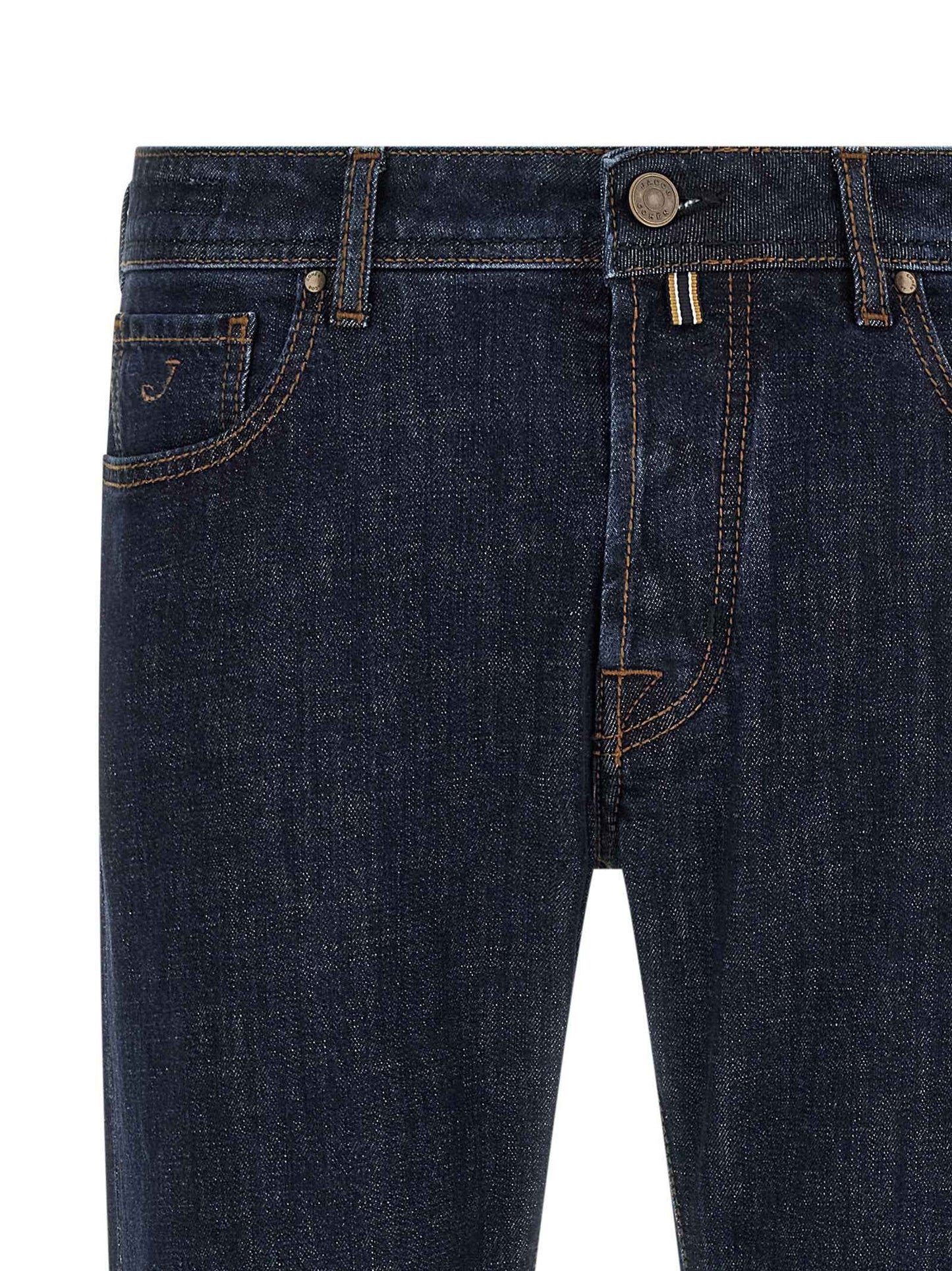 Blue Cotton Slim Fit Jeans