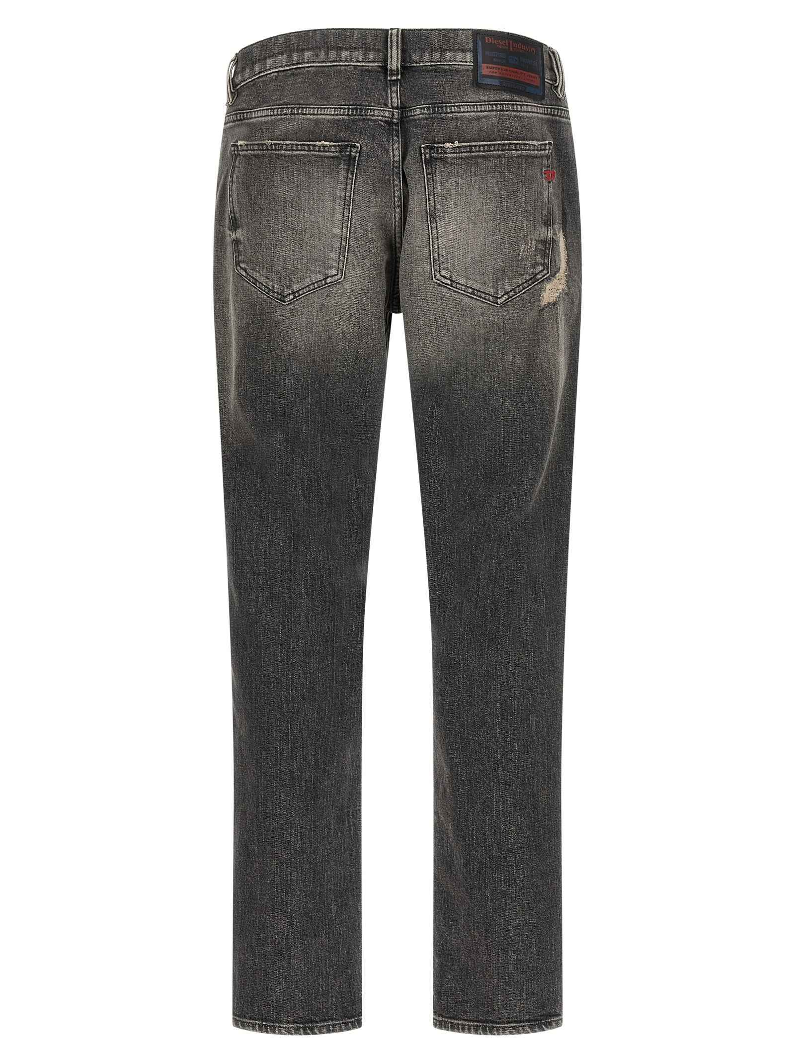 Gray Cotton Skinny Jeans