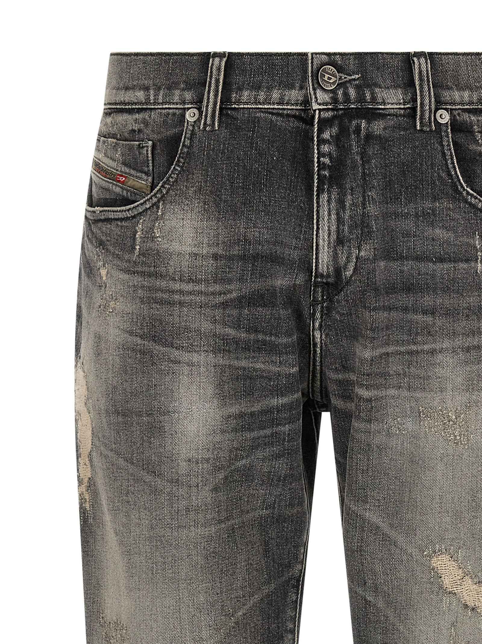 Gray Cotton Skinny Jeans