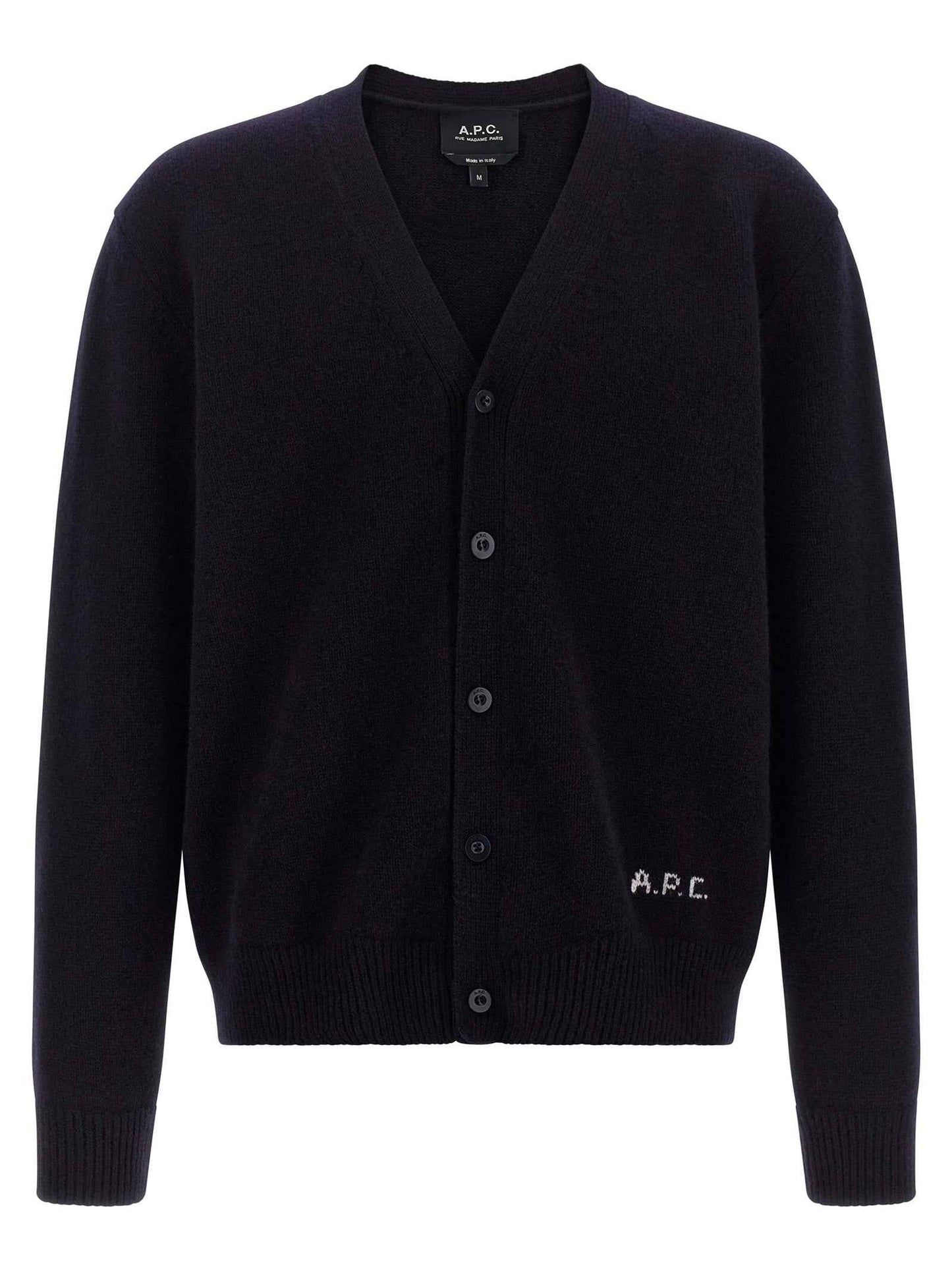 Blue Wool Cardigan