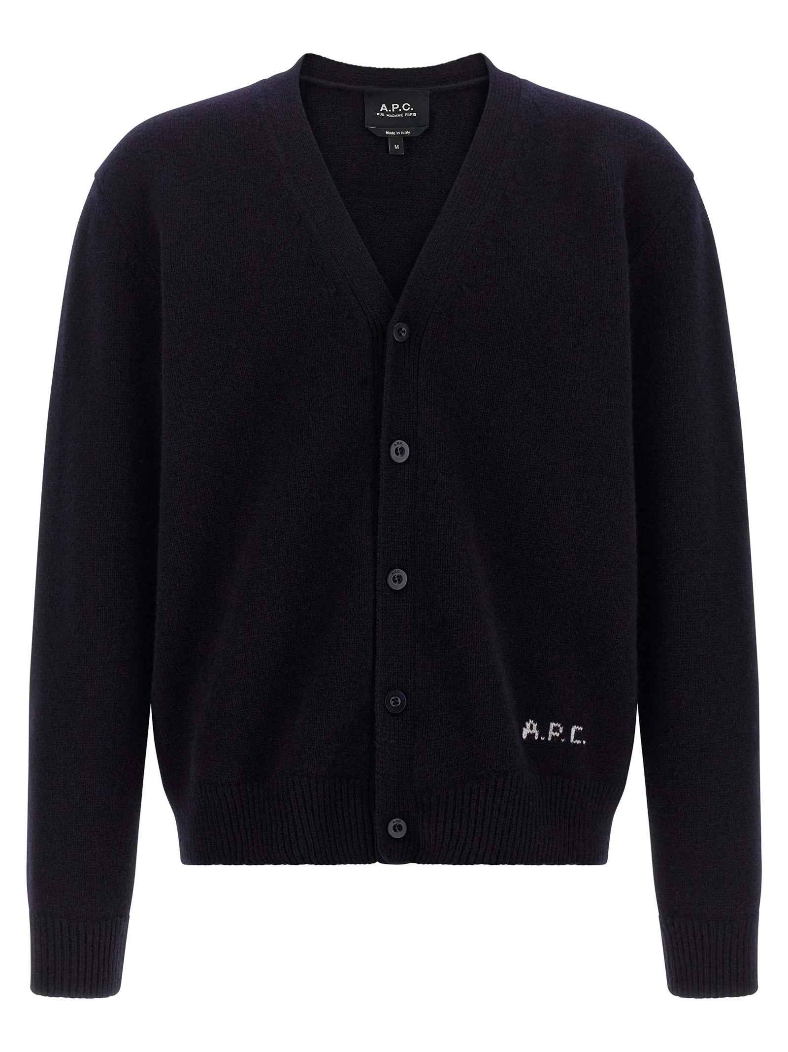 Blue Wool Cardigan