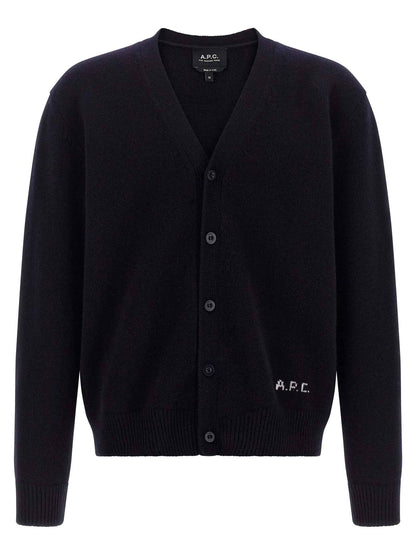 Blue Wool Cardigan