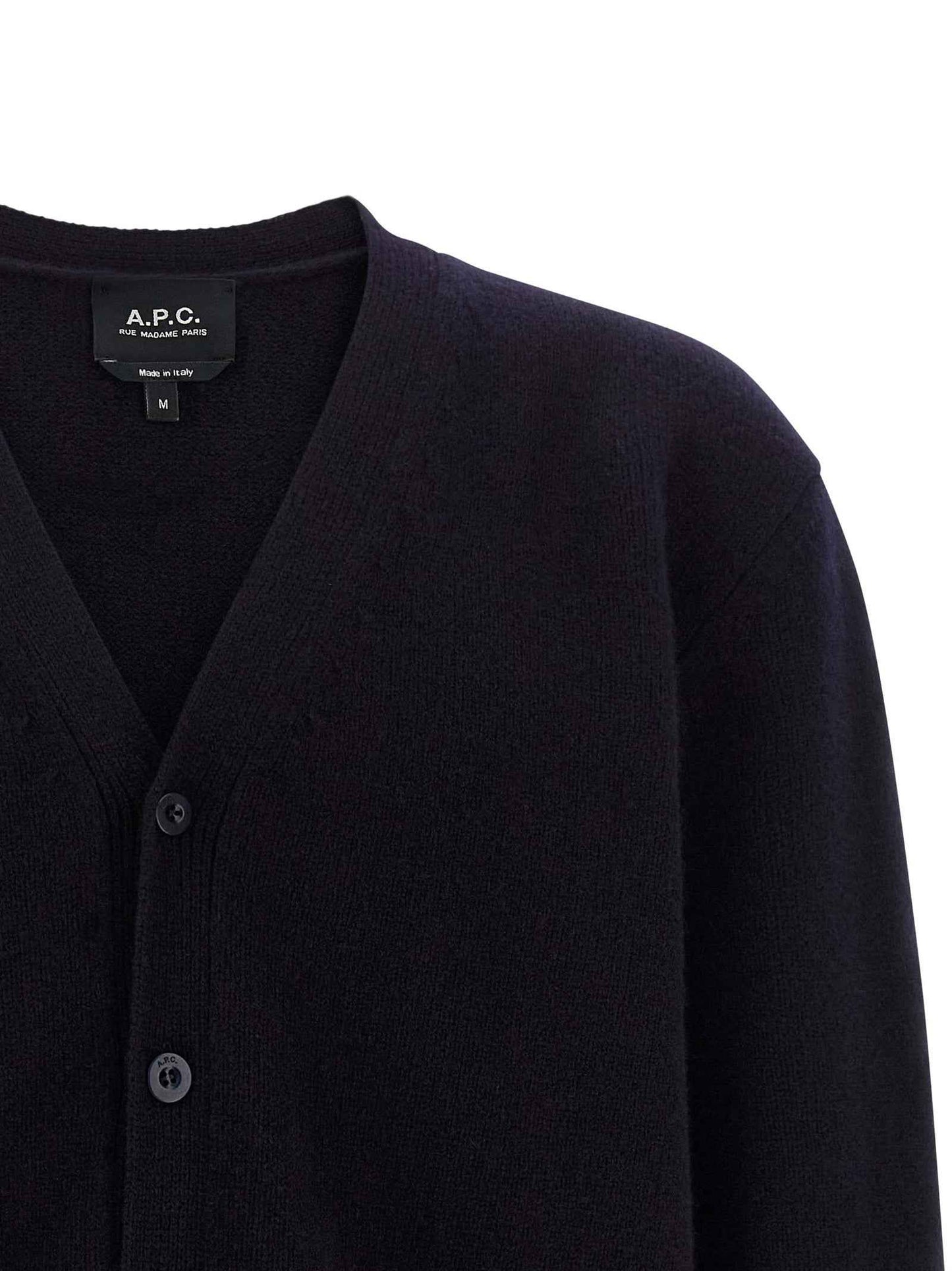 Blue Wool Cardigan