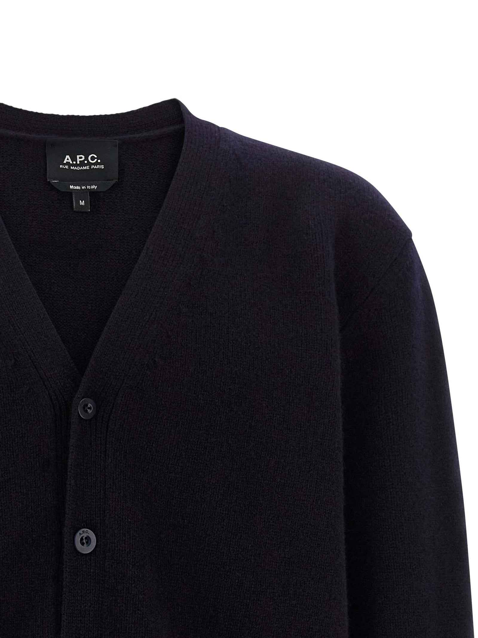 Blue Wool Cardigan