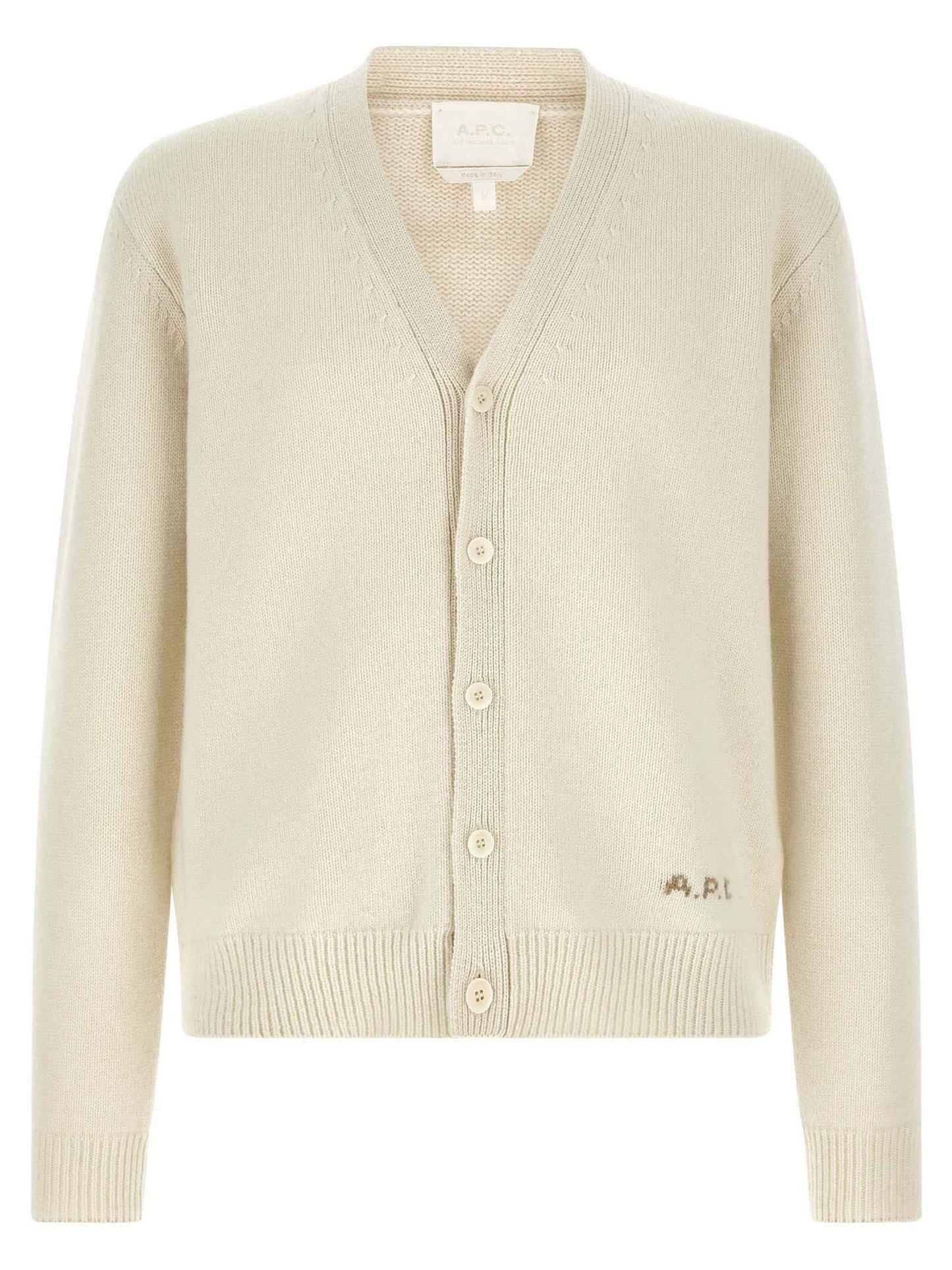 White Wool Cardigan