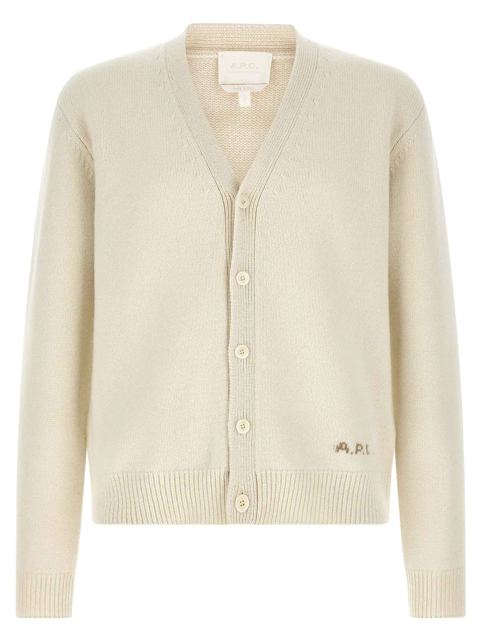 White Wool Cardigan