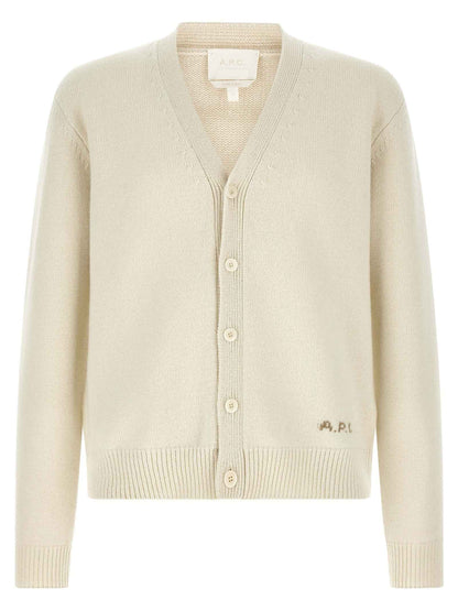 White Wool Cardigan