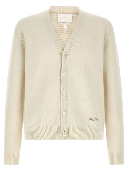 White Wool Cardigan