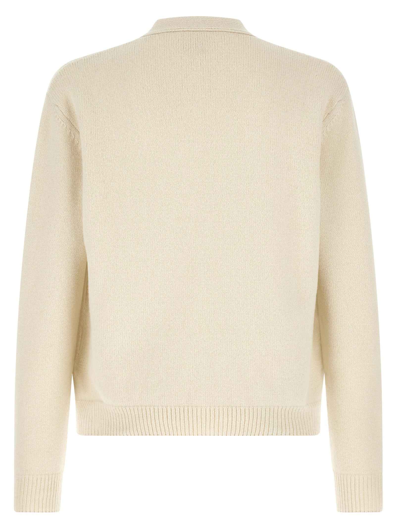 White Wool Cardigan