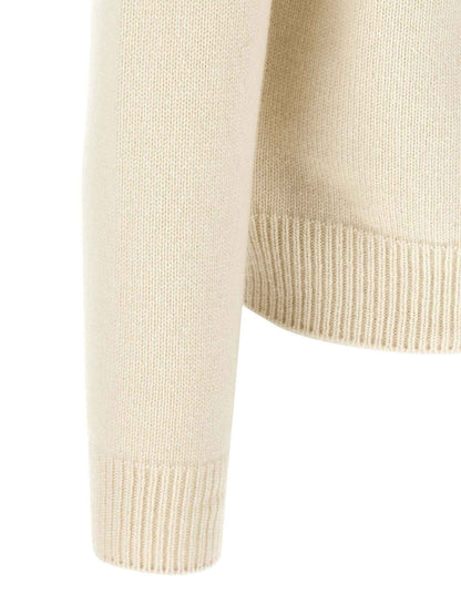 White Wool Cardigan