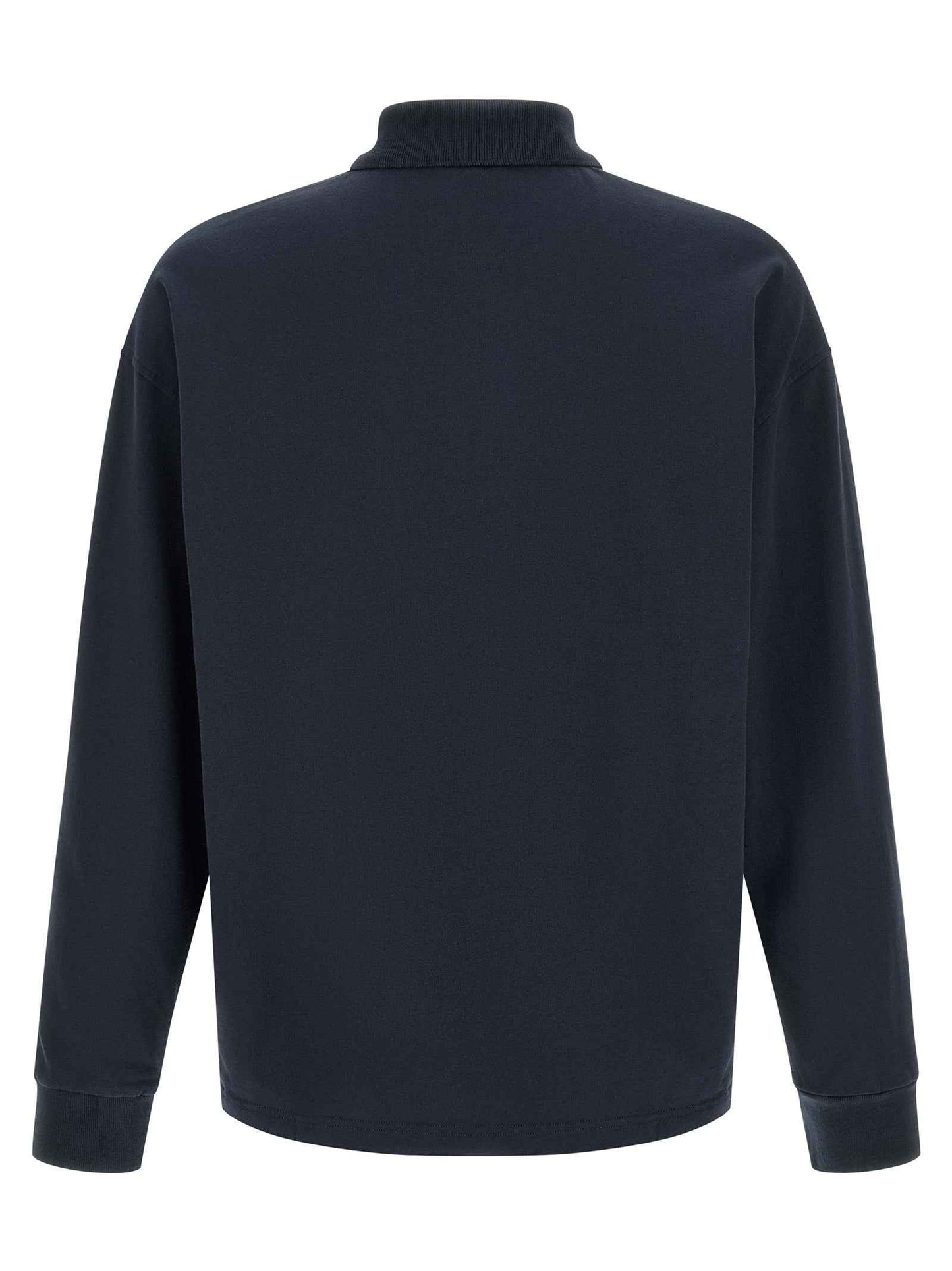 Blue Cotton Polo Shirt