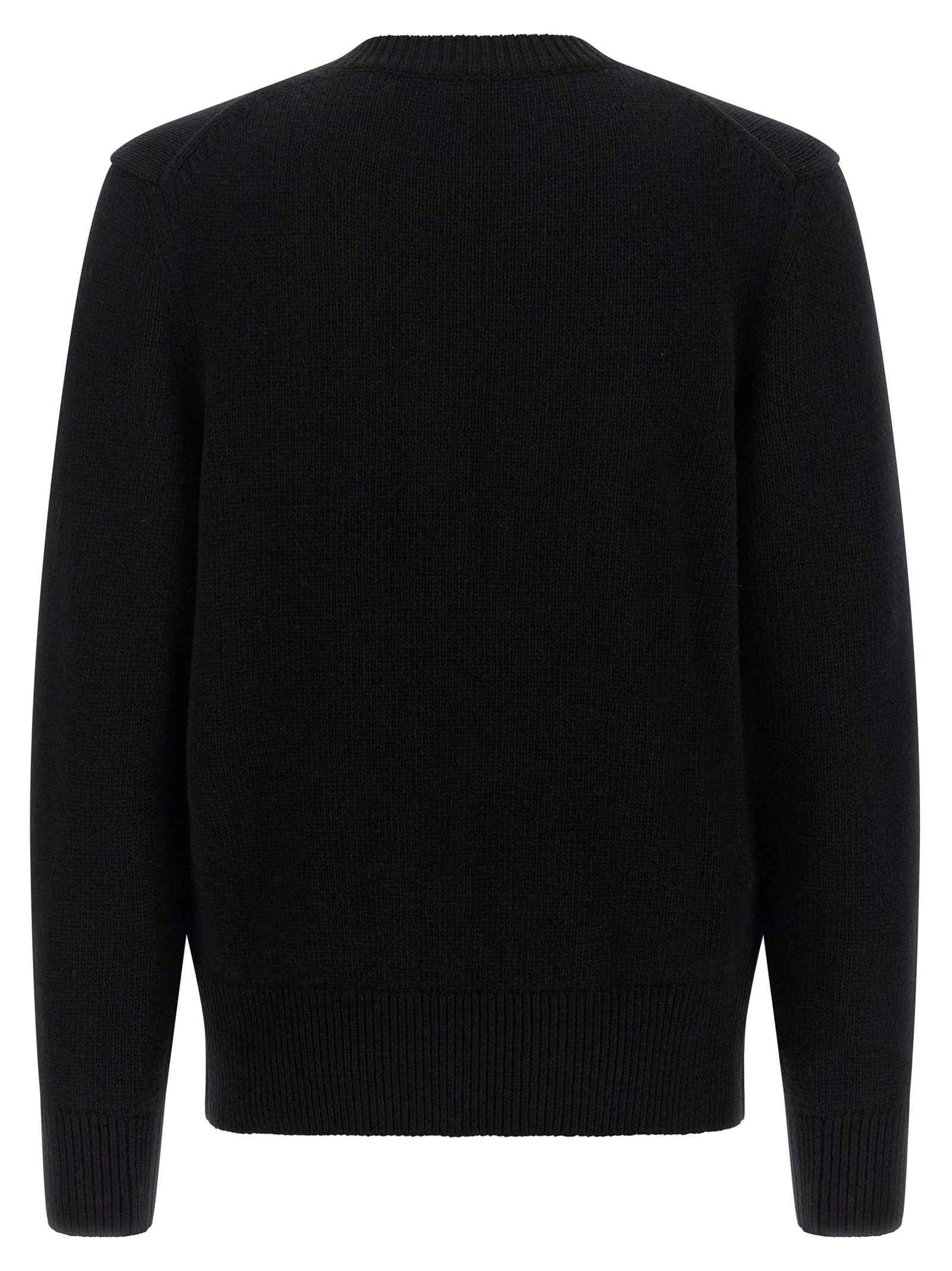 Black Wool Cardigan