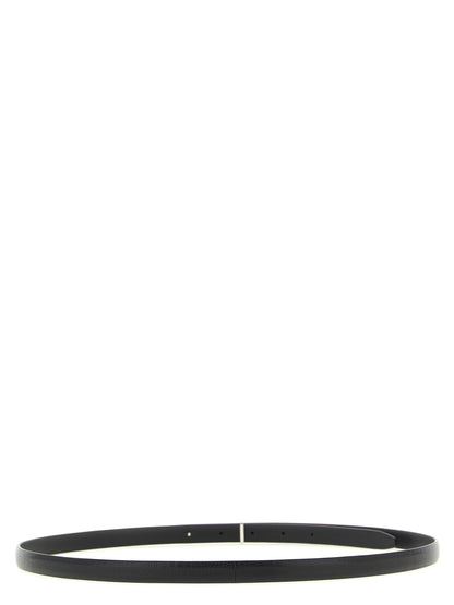 Black Goatskin Thin Belt