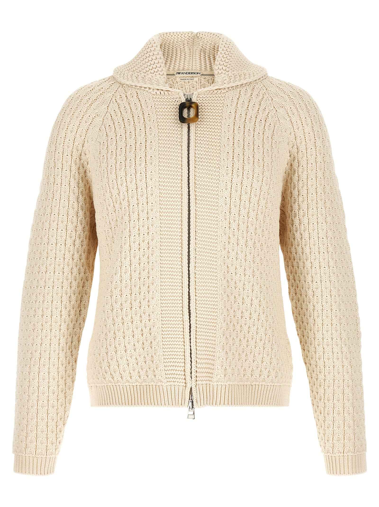 White Cotton Cardigan