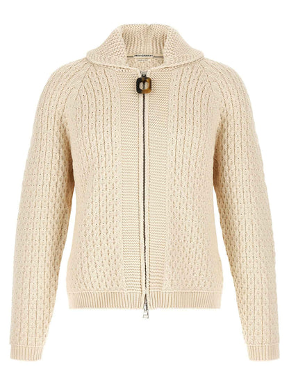 White Cotton Cardigan