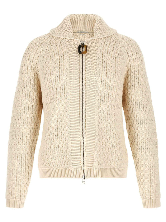 White Cotton Cardigan