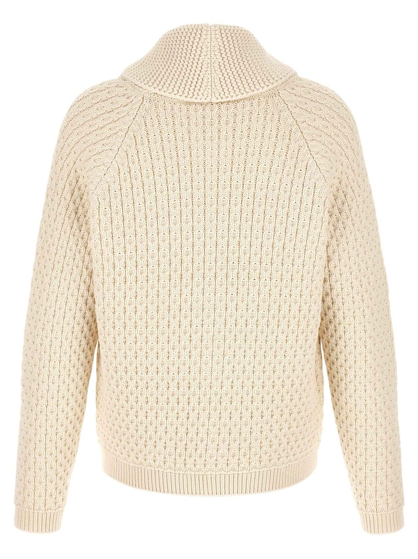 White Cotton Cardigan