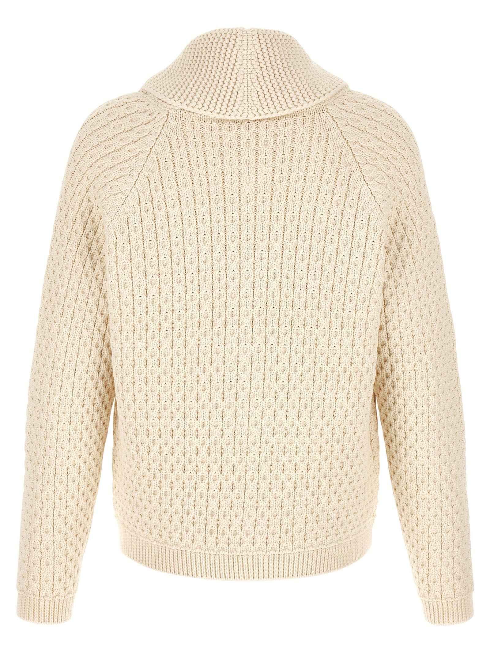 White Cotton Cardigan