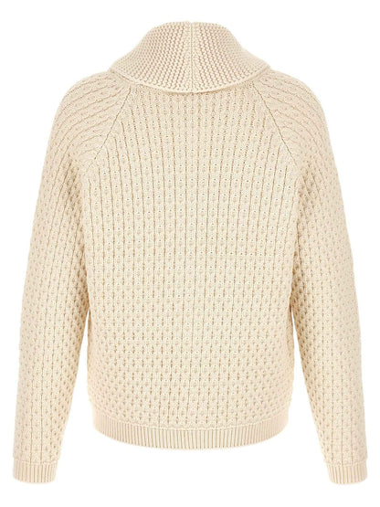 White Cotton Cardigan